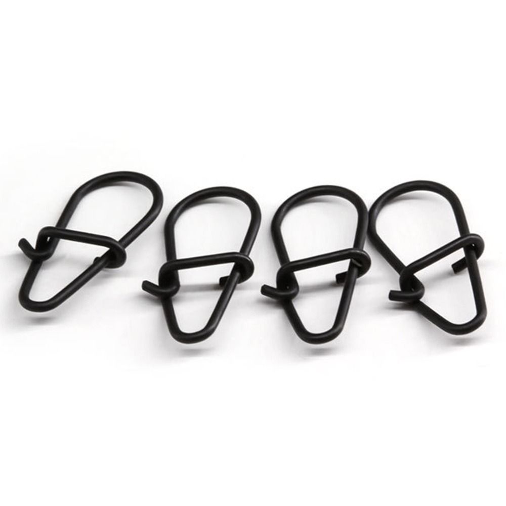 100Pcs/lot Matte black Snap Fi - Fishing Hook Stainless Steel のレビューと価格