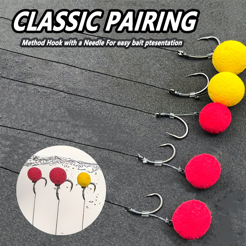 Carp Fishing Rigs Pre Tied, Me - Fishing Hook Barbless のレビューと価格