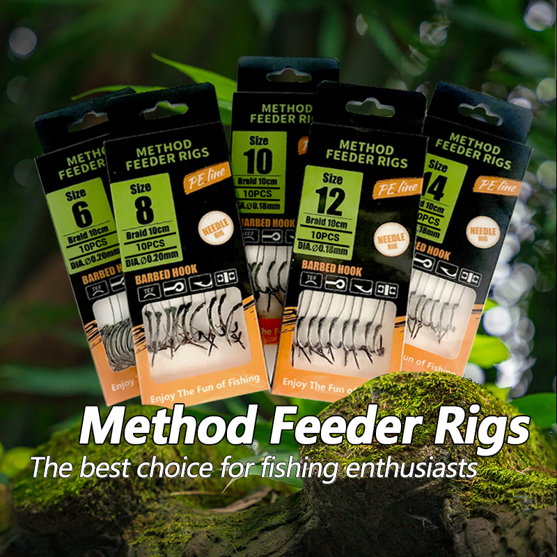 Carp Fishing Rigs Pre Tied, Me - Fishing Hook Barbless のレビューと価格