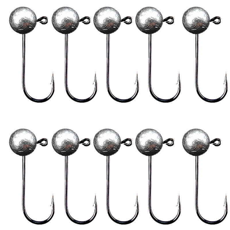 10pcs/lot Jig Head Fishing Hoo - Fishing Hook Barbless のレビューと価格