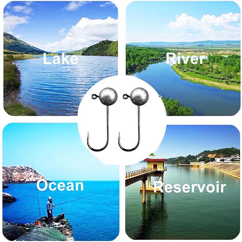 10pcs/lot Jig Head Fishing Hoo - Fishing Hook Barbless のレビューと価格