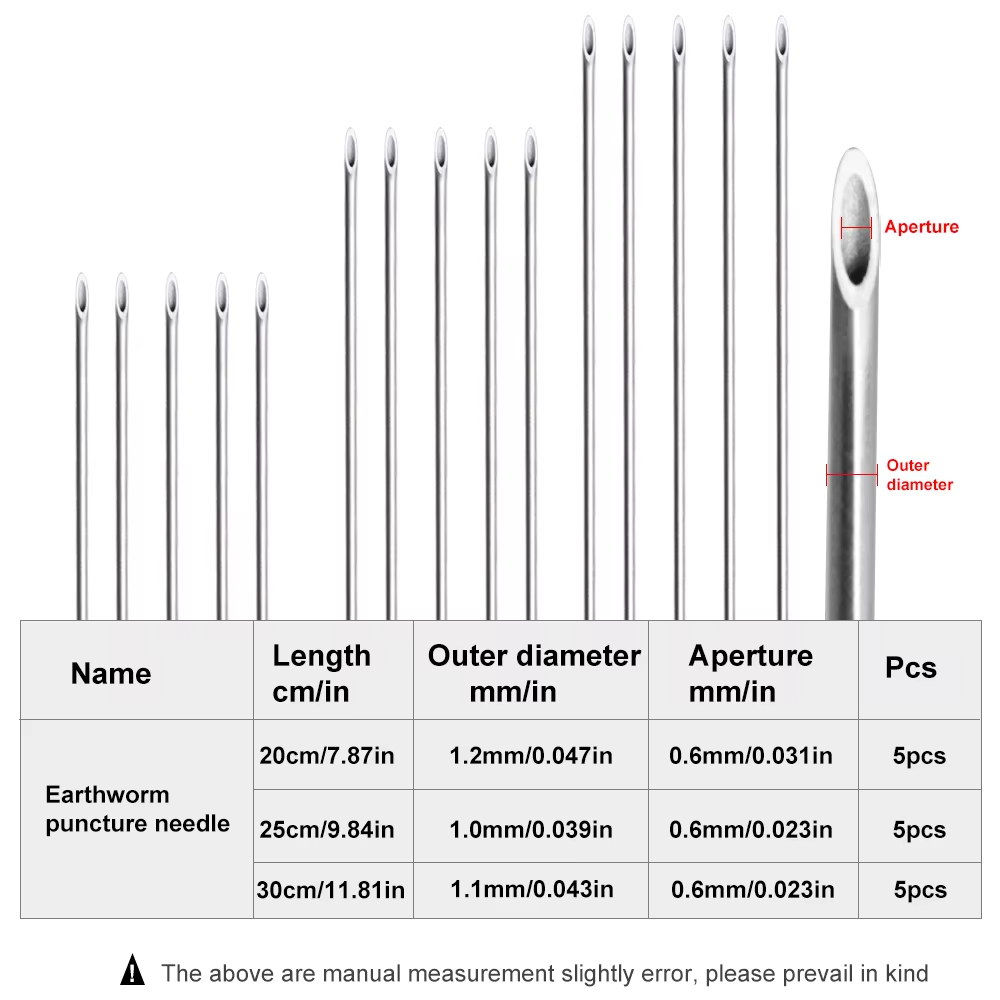 Earthworm Hooking Needle Stain - Fishing Hook Stainless Steel のレビューと価格