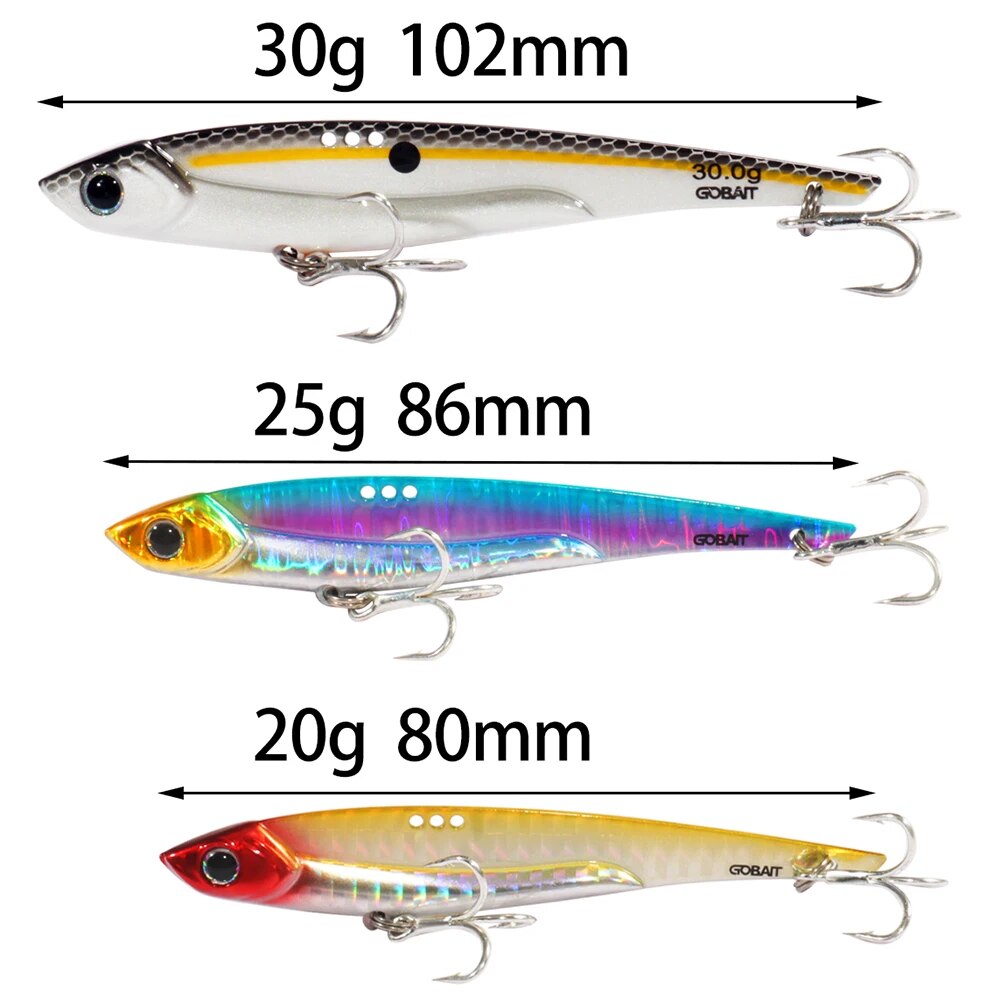 GOBAIT VIB Fishing Lure 20g 25 - Fishing Hook Treble のレビューと価格