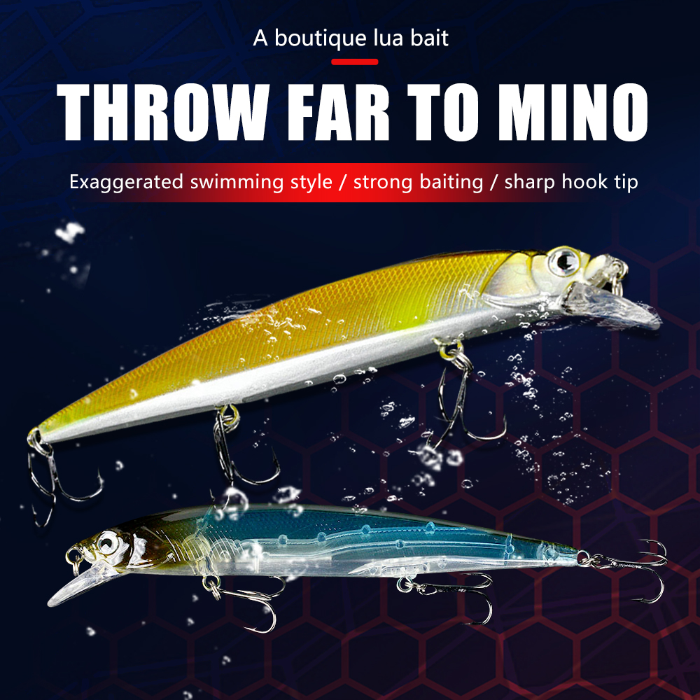 Jerkbait Minnow Fishing Lure A - Fishing Hook Treble のレビューと価格