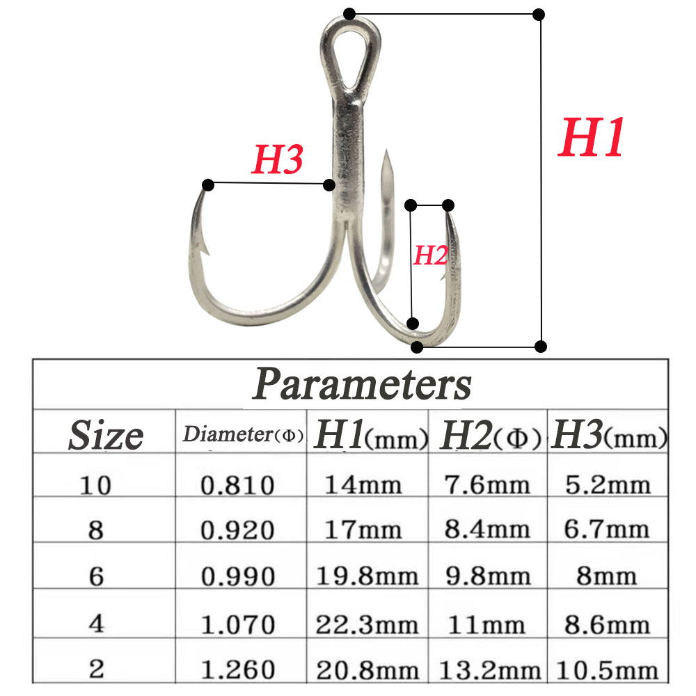 AS 100pcs Treble Hooks 4X Stro - Fishing Hook Assortment のレビューと価格