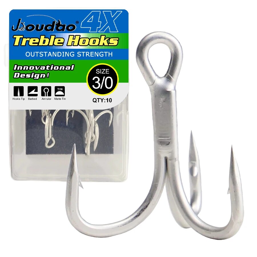 Fishing Treble Hooks High Carb - Fishing Hook Barbless のレビューと価格