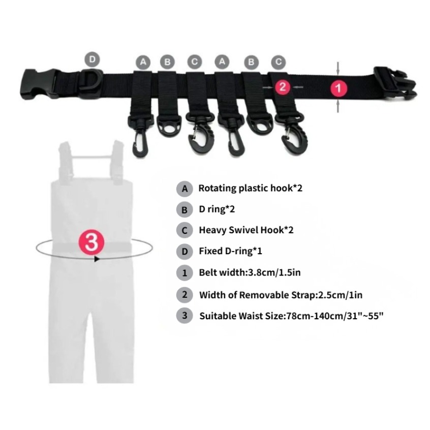 1Pcs Adjustable Wading Belts F - Fishing Hook Remover のレビューと価格
