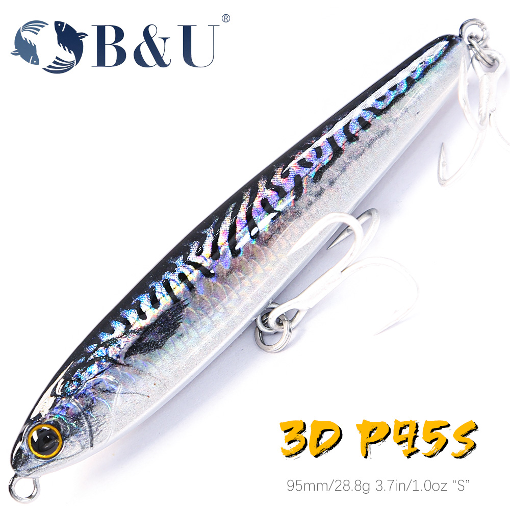 B&U Sinking Pencil Fishing Lur - Fishing Hook Treble のレビューと価格