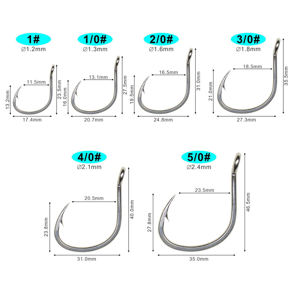 ICERIO 10PCS Matte Tin Coating - Fishing Hook Assortment のレビューと価格