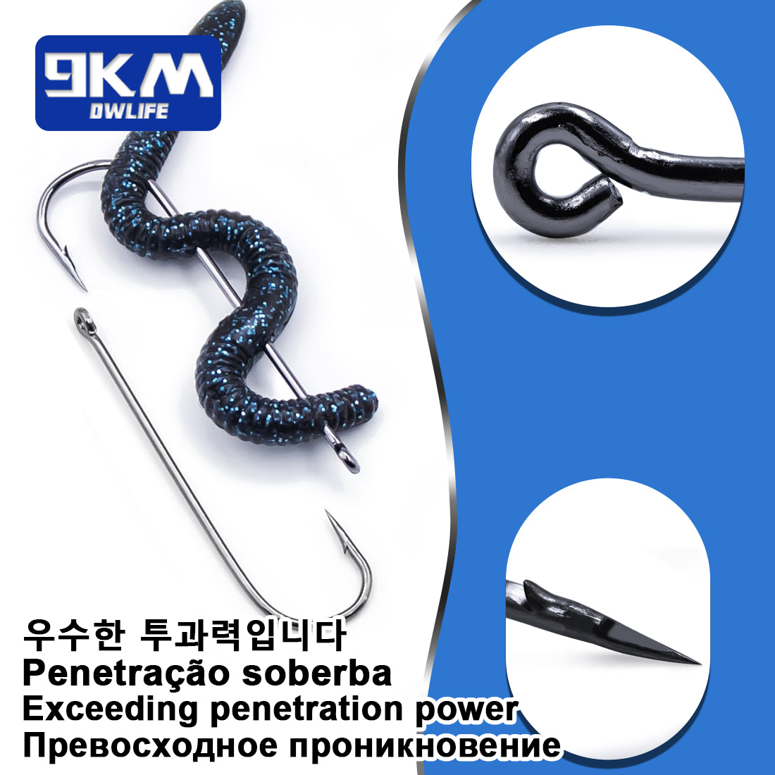 Fishing Hooks Long Shank Hooks - Fishing Hook Barbless のレビューと価格