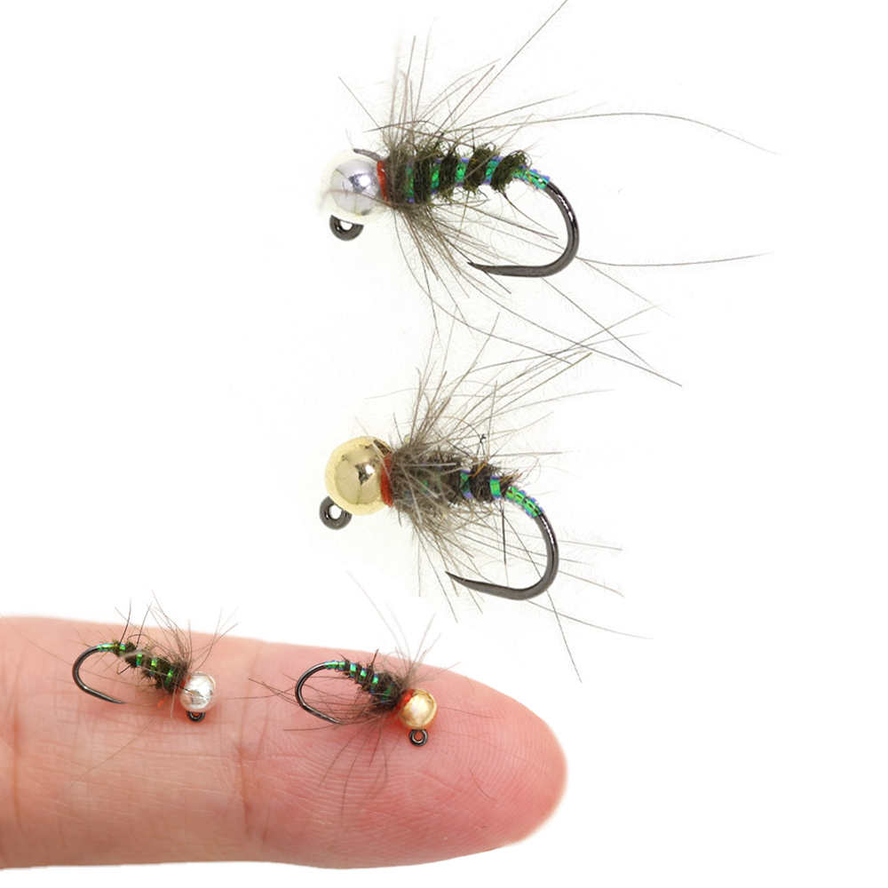 4pcs #16 Tungsten Beadhead CDC - Fishing Hook Barbless のレビューと価格