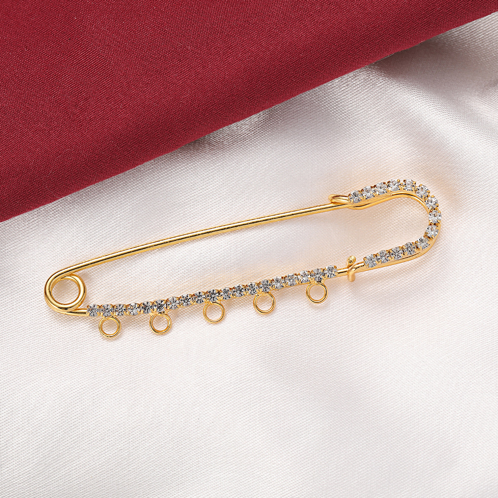 5pcs Rhinestone Charms Safety  - Fishing Hook Size のレビューと価格