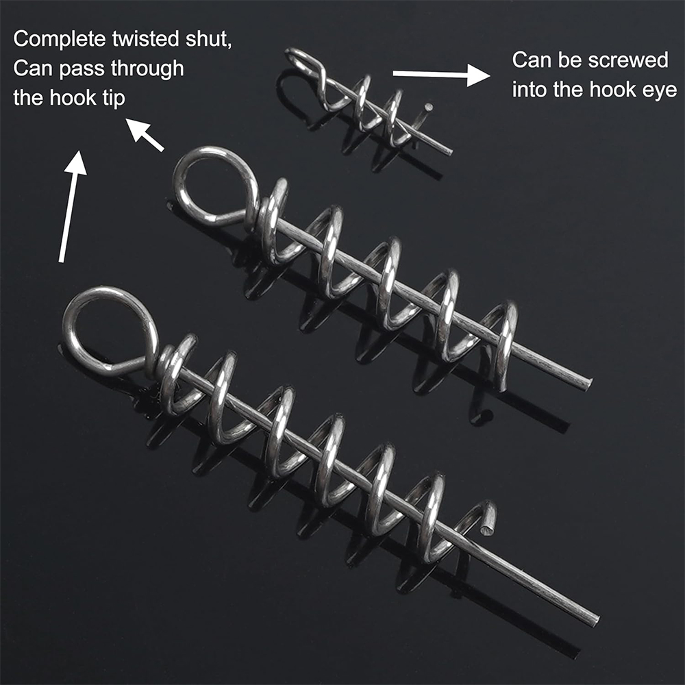 50Pcs Spring Twist Lock Fishin - Fishing Hook Box のレビューと価格