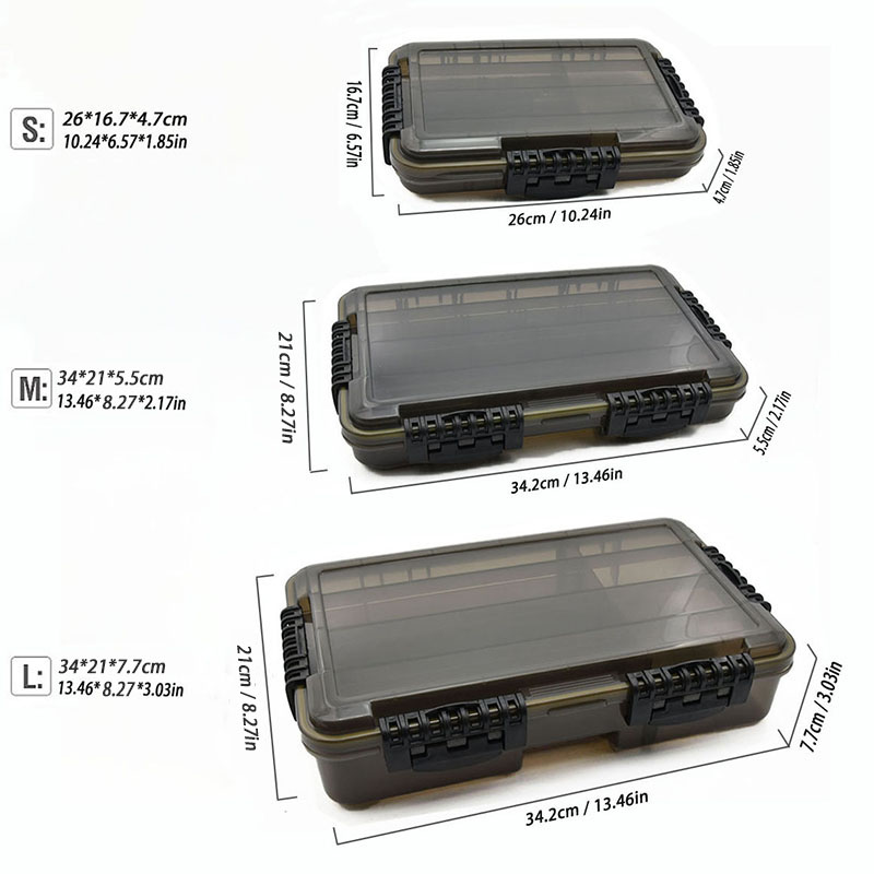 Waterproof Fishing Tackle Box  - Fishing Hook Size のレビューと価格