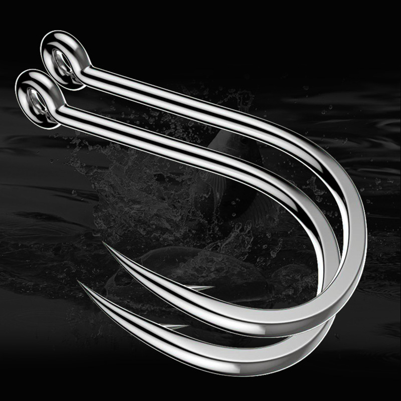 50Pcs Fishing Hooks Barbed Car - Fishing Hook Circle のレビューと価格