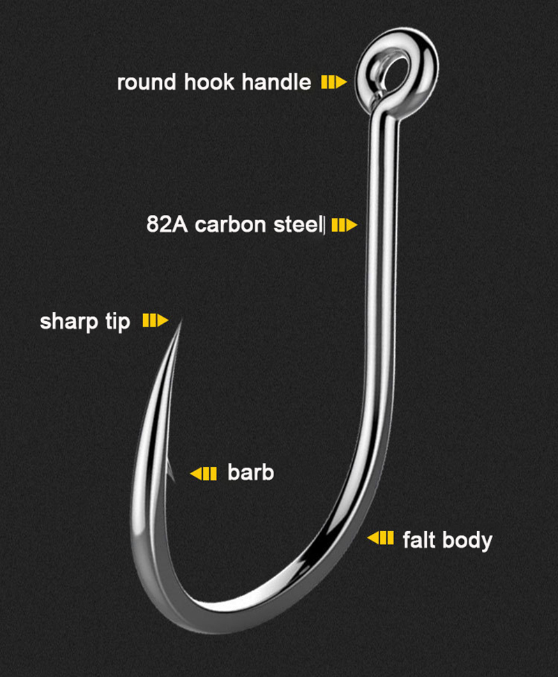 50Pcs Fishing Hooks Barbed Car - Fishing Hook Circle のレビューと価格