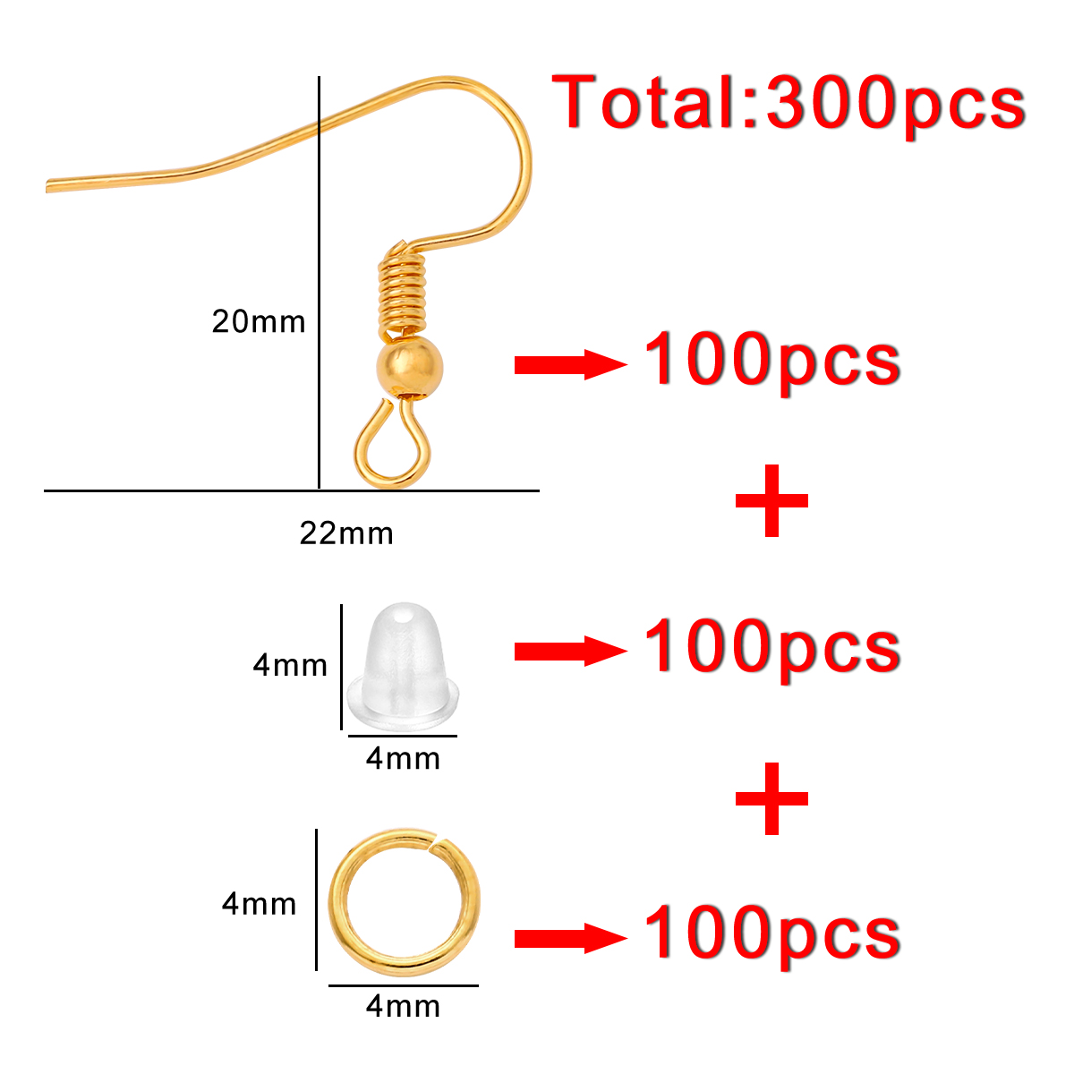 100-300pcs/Lot Hypoallergenic  - Fishing Hook Assortment のレビューと価格