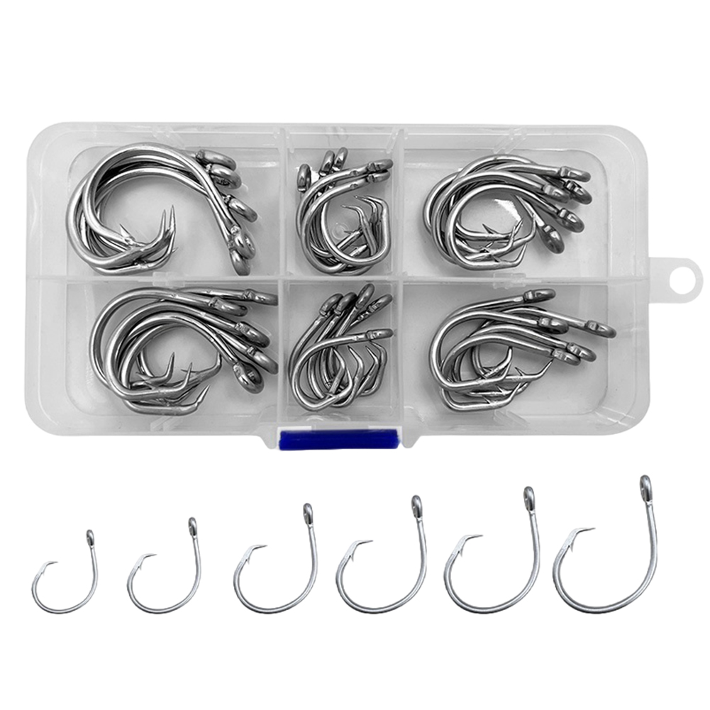 30pcs/box Fishing Circle Hooks - Fishing Hook Circle のレビューと価格