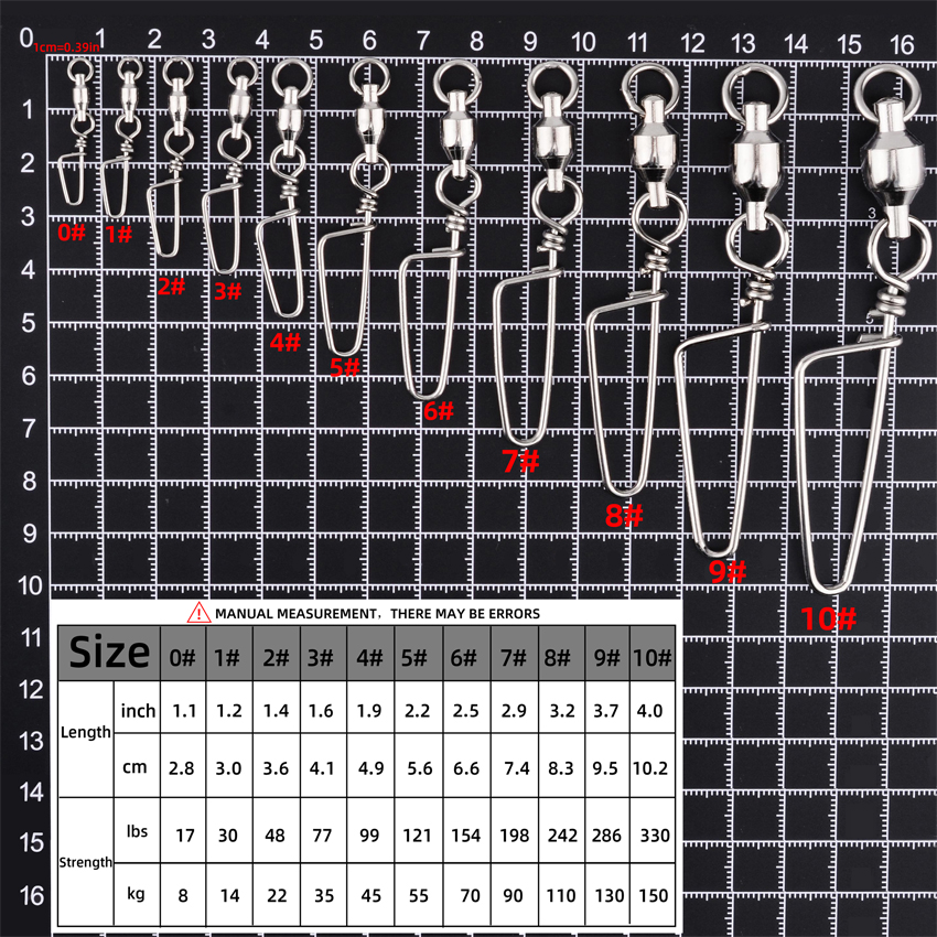 50pcs Fishing Ball Bearing Swi - Fishing Hook Box のレビューと価格