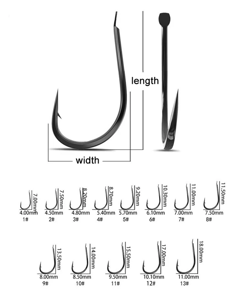 50PCS Small Fishing Hooks High - Fishing Hook Barbless のレビューと価格