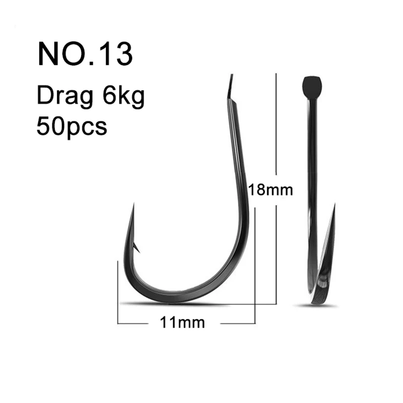 50PCS Small Fishing Hooks High - Fishing Hook Barbless のレビューと価格