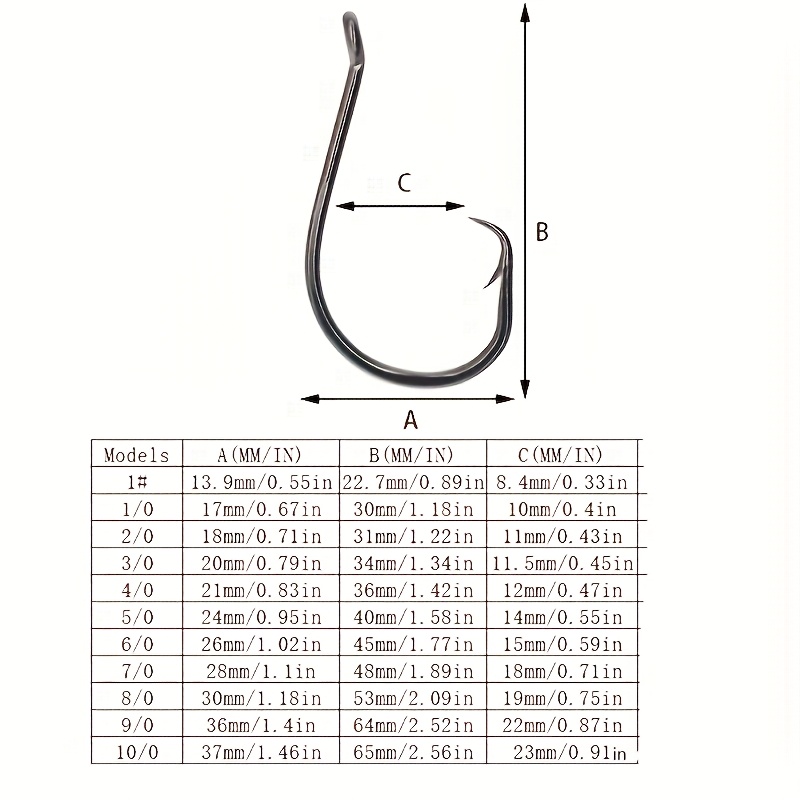 50pcs Circle Hooks Fishing Equ - Fishing Hook Circle のレビューと価格