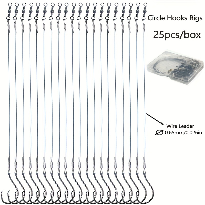 25pcs Heavy Duty Circle Hooks  - Fishing Hook Assortment のレビューと価格