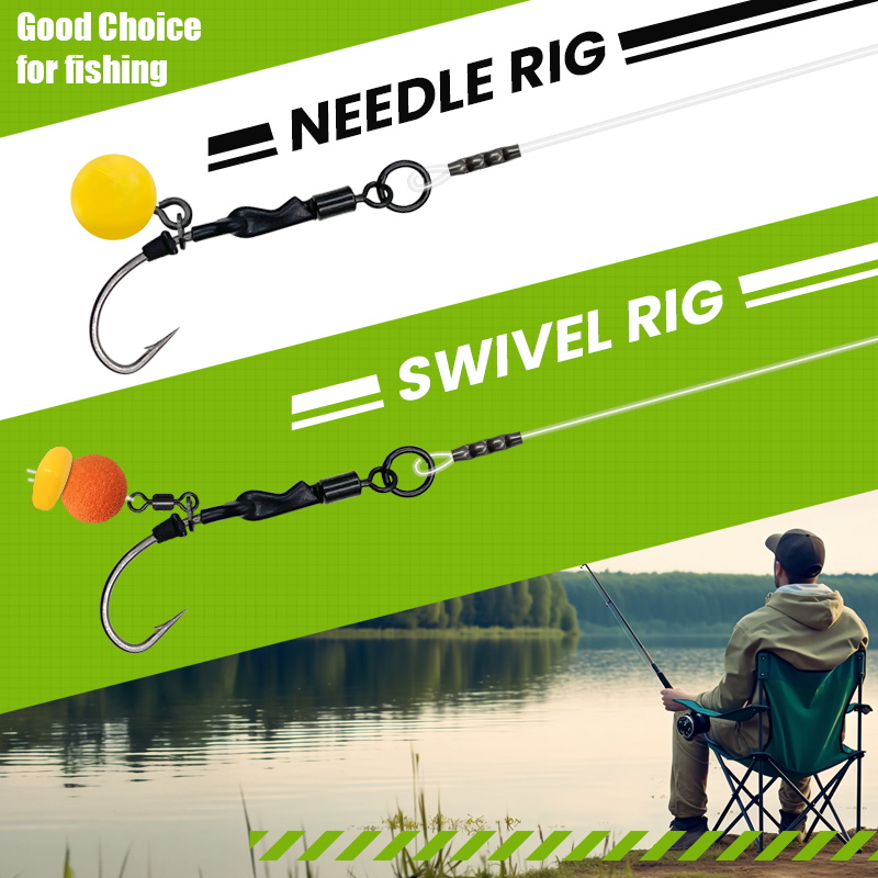 6PCS/10PCS Ronnie rig 3 Styles - Fishing Hook Barbless のレビューと価格